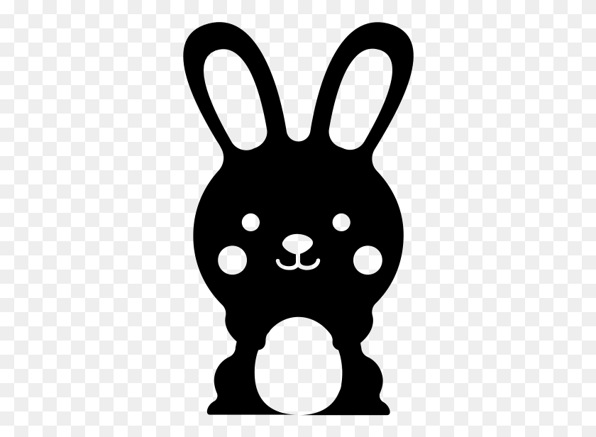 326x556 Easter Bunny Rubber Stamp Cartoon, Gray, World Of Warcraft HD PNG Download