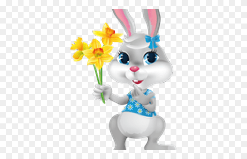 379x481 Easter Bunny Transparent Images Happy Easter Crafts Clipart, Plant, Flower, Blossom HD PNG Download
