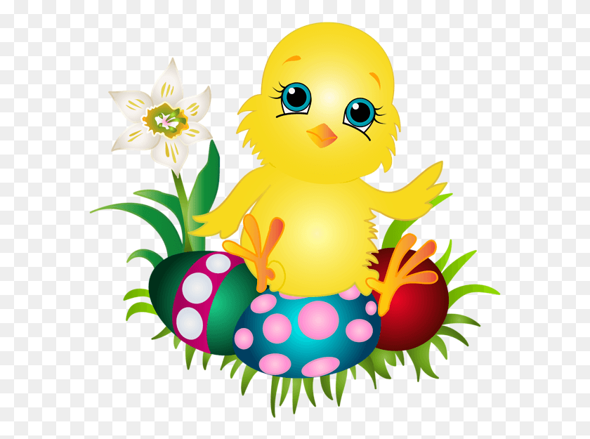 587x565 Easter Chicken Clip Art Image Easter Chicken, Graphics, Flower HD PNG Download