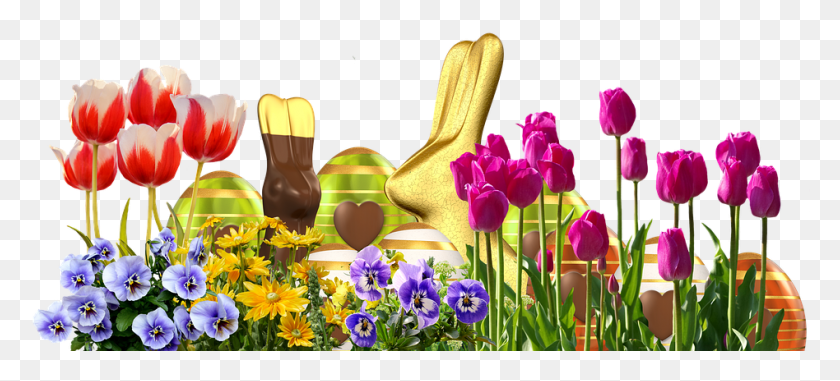 948x391 Easter Easter Eggs Happy Easter Easter Egg Easter, Plant, Flower, Blossom HD PNG Download