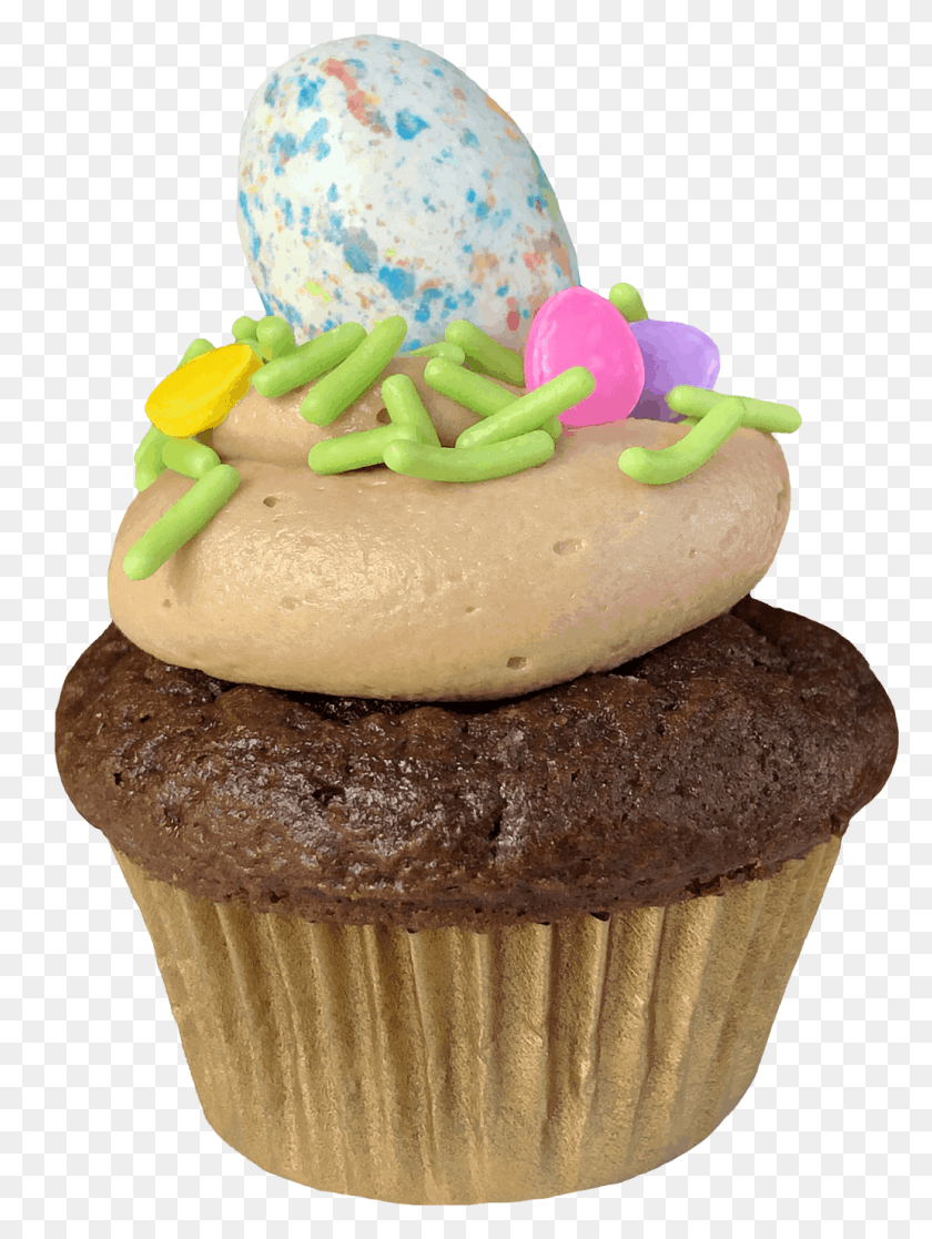 Easter Egg Cupcake, Cream, Cake, Dessert HD PNG Download