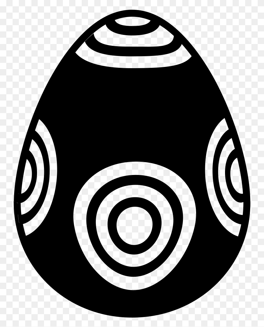 754x981 Easter Egg Design Of Concentric Circles Pattern Comments Circle, Egg, Food, Grenade HD PNG Download