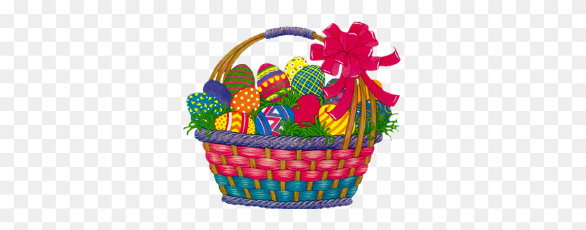 313x271 Easter Eggs Basket Freetoedit Easter Basket, Birthday Cake, Cake, Dessert HD PNG Download