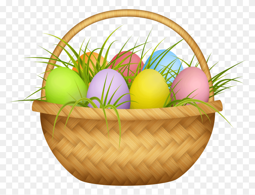 4923x3672 Easter Eggs In Basket Transparent Background, Food, Egg, Easter Egg HD PNG Download