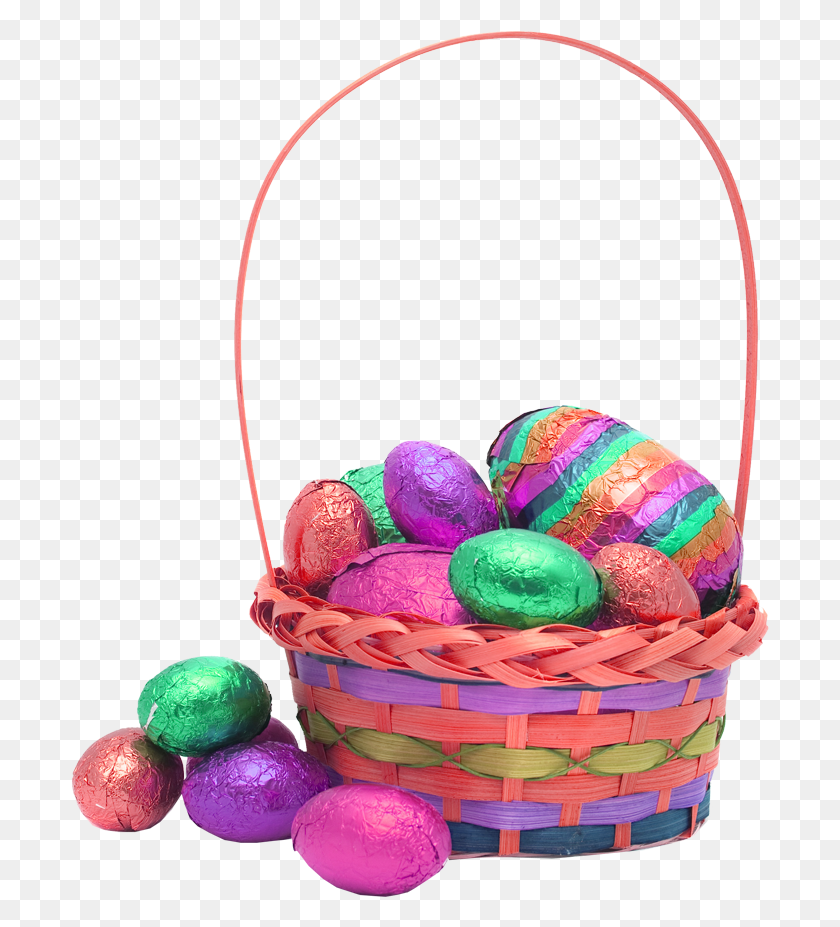 698x867 Easter Eggs Transparent Images Easter Basket Transparent Background, Food, Basket, Egg HD PNG Download