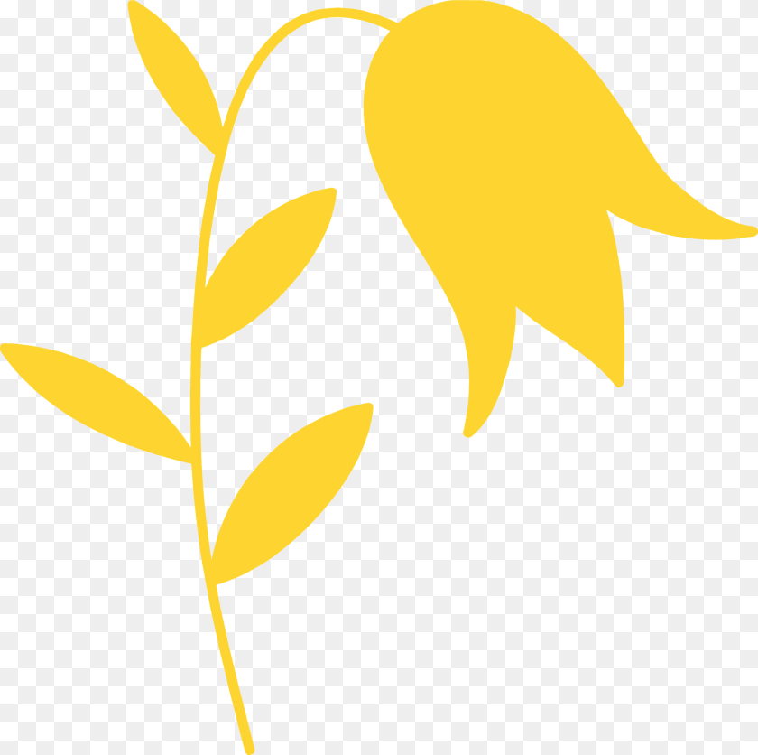 Easter Flower Silhouette, Leaf, Plant, Art, Animal Transparent PNG