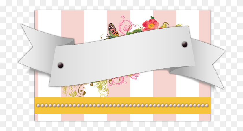 726x395 Easter Parade Polka Banner Floral Design, Furniture, Pattern, Graphics HD PNG Download