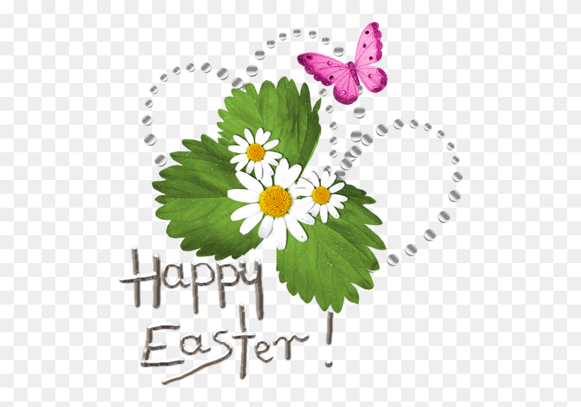 500x528 Easter Text Happy Easter Transparent Background Happy Easter, Plant, Daisy, Flower HD PNG Download