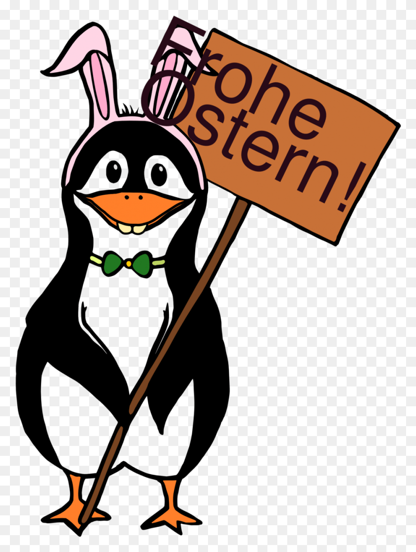 928x1254 Easter Tux Happy Easter Penguin, Parade, Text, Symbol HD PNG Download