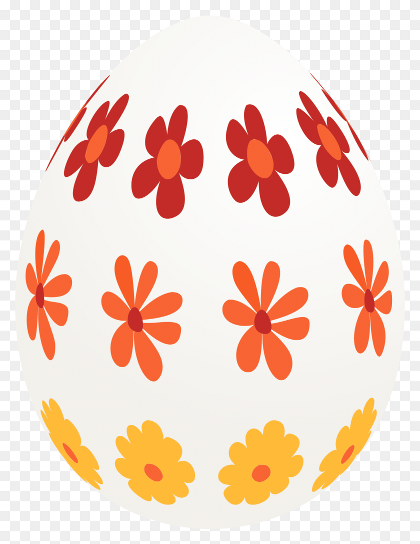 1471x1936 Easter White Egg With Flowers Picture Circle, Easter Egg, Food HD PNG Download