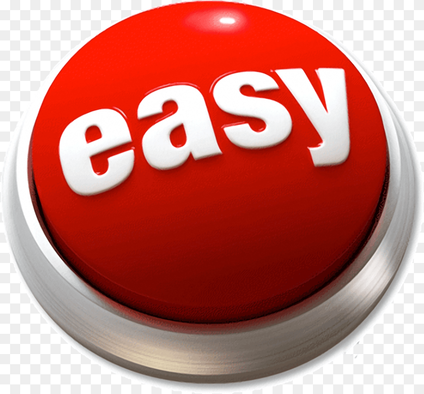 Easy Button, Sign, Symbol, Road Sign Clipart PNG