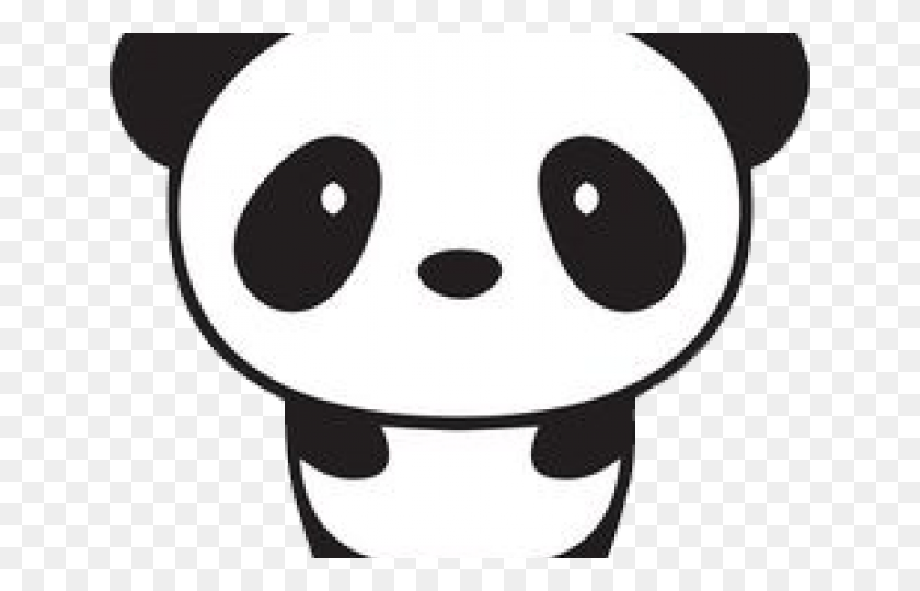 640x480 Easy Cute Pandas To Draw, Stencil, Disk, Label HD PNG Download
