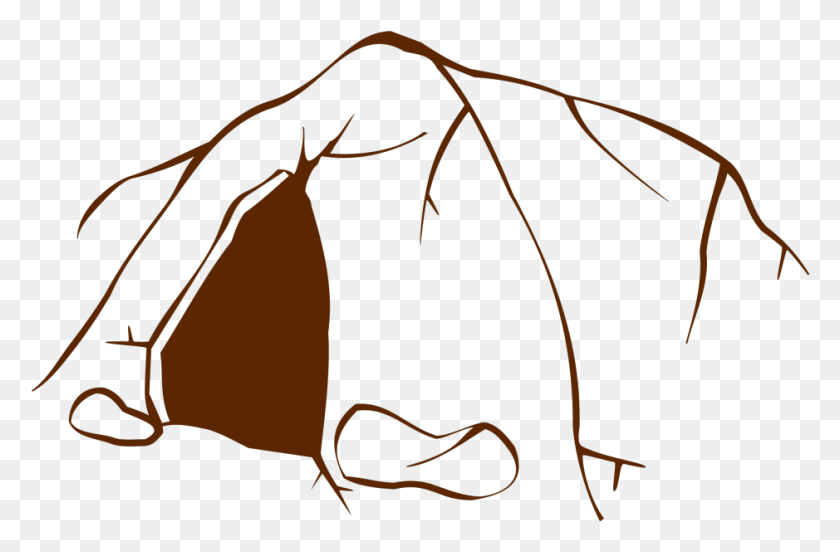 939x593 Easy Drawing Of A Cave, Bow, Clothing, Apparel HD PNG Download