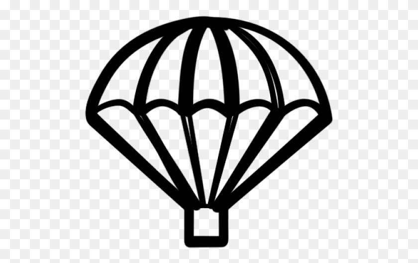 501x468 Easy Drawing Of Parachute, Gray, World Of Warcraft HD PNG Download