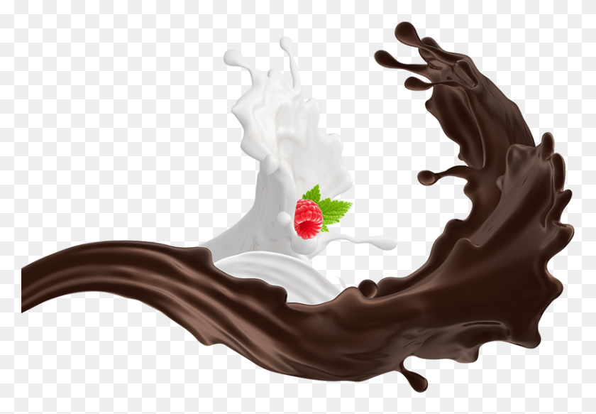 848x569 Easy Facebook Feed Error Шоколадное Мороженое Всплеск, Молоко, Напиток, Напиток Hd Png Скачать