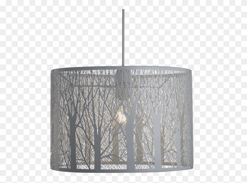 Easy Fit Metal Tree Shadow White, Tree Shadow Lamp Shader