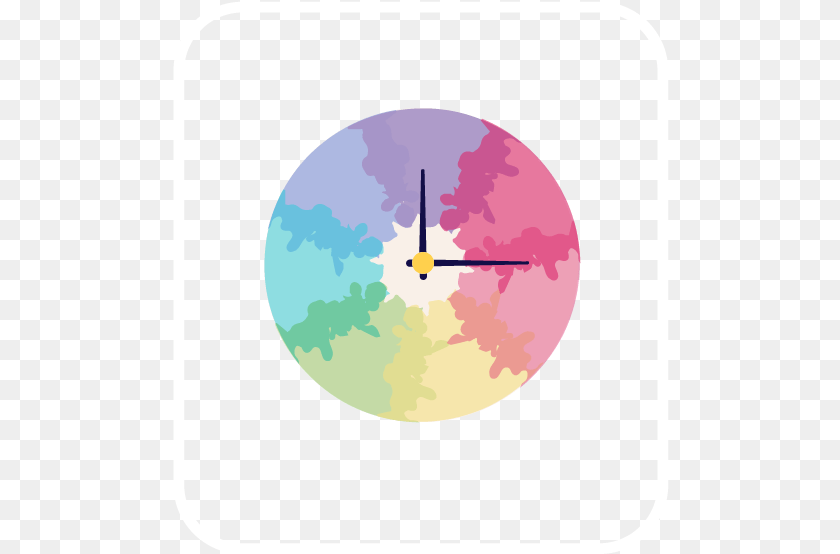 497x554 Easy Impressive Watercolor Diys Wall Clock, Analog Clock, Astronomy, Moon, Nature Sticker PNG