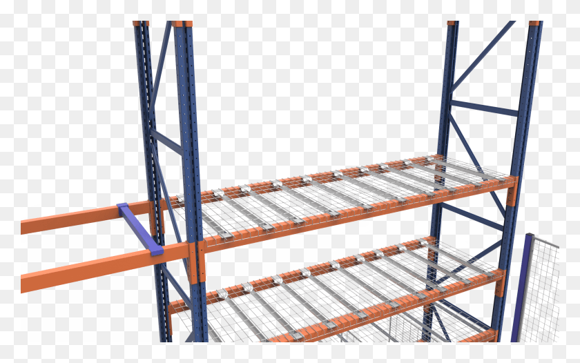 2000x1196 Easyshelf Wire Decking Provides An Unmatched Combination Shelf, Building, Bridge, Staircase HD PNG Download