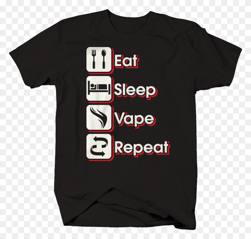 1295x1229 Eat Sleep Vape Repeat Smoking Tricks Life Stoner Jeep T Shirts, Clothing, Apparel, T-shirt HD PNG Download