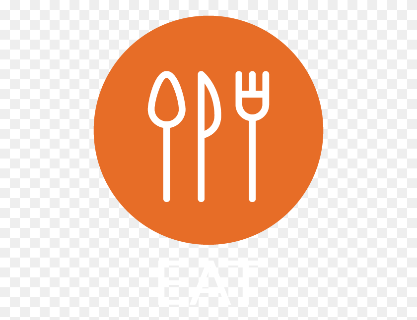 465x586 Eaticon Eaticon Eaticon Eating Icon Orange, Fork, Cutlery HD PNG Download