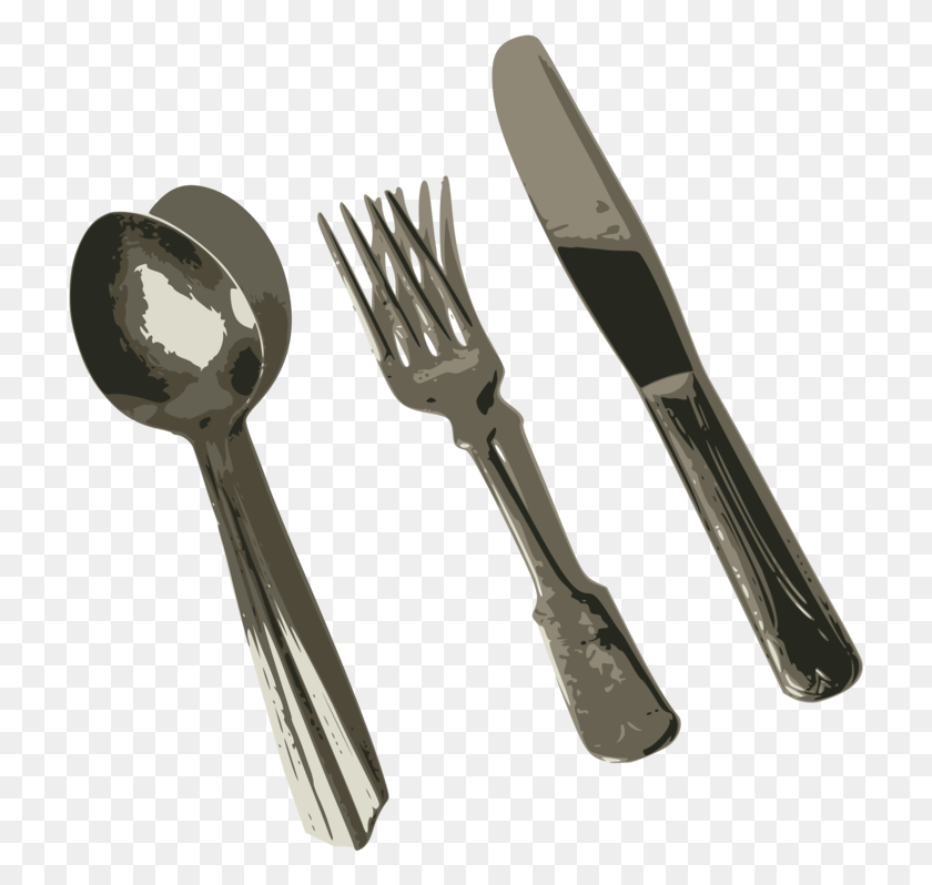 717x738 Eating Spoon Fork Knife Comments Source Cutlery HD PNG Download