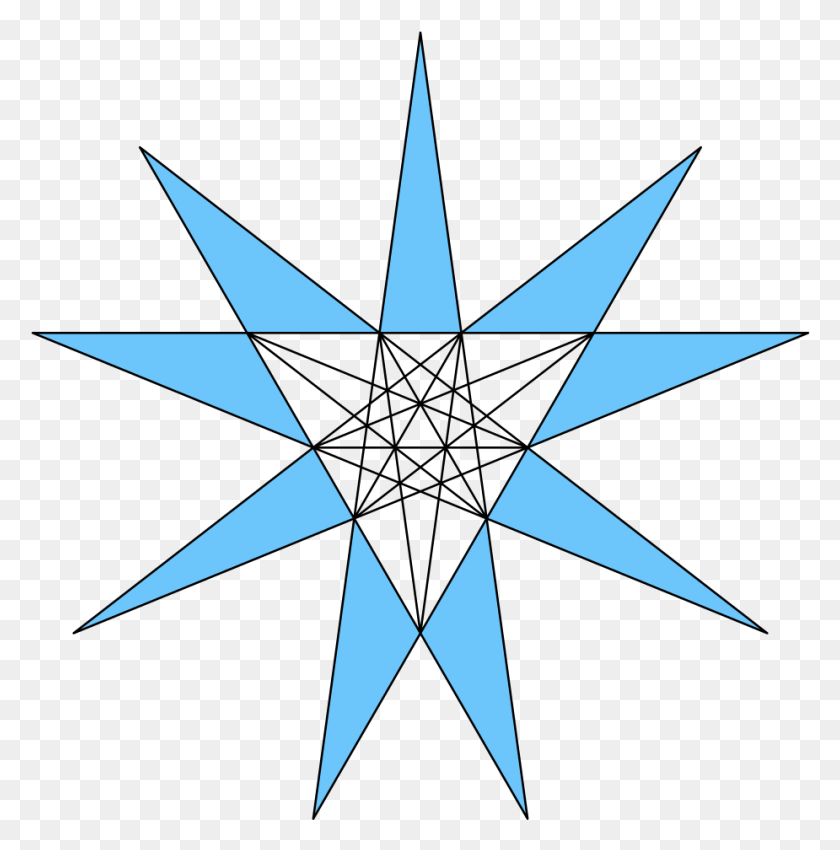 925x937 Echidnahedron Stellation Facets Icosahedron Msc Osteoblast, Symbol, Star Symbol HD PNG Download