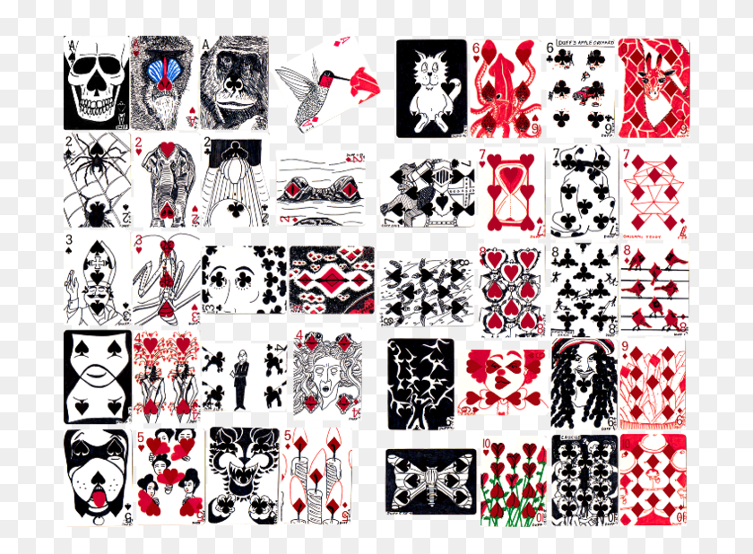 700x558 Игральные Карты Преобразование Eclecdeck Искусство Дизайн Игральных Карт, Коврик, Графика Hd Png Скачать