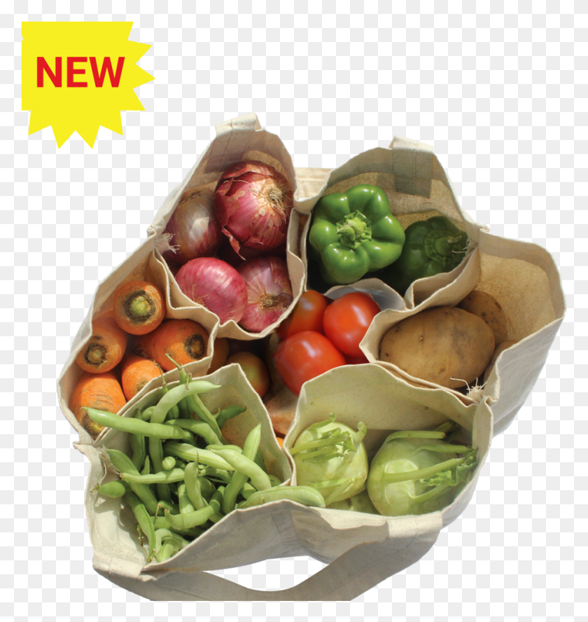 942x1001 Eco Friendly Reusable Multi Pouch Grocery Bag, Plant, Vegetable, Food HD PNG Download