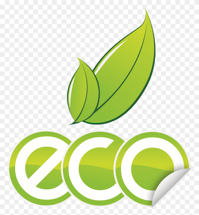 1077x1168 Эко Логотип Экологичный, Зеленый, Растение, Лист Hd Png Скачать