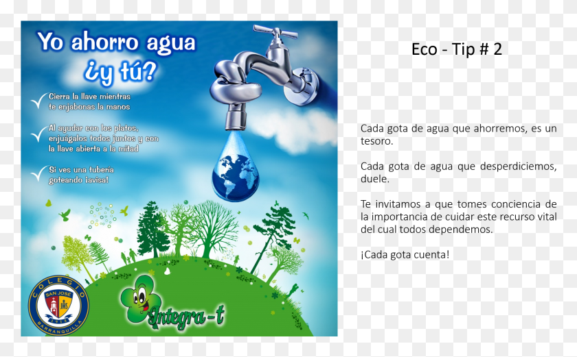 1903x1126 Eco Tip 2 Eco Tips De Agua, Indoors, Sink, Flyer HD PNG Download