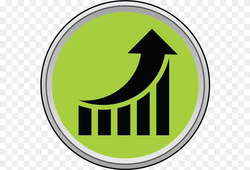 Economic Development Performance Icon Grey, Logo, Disk, Symbol PNG