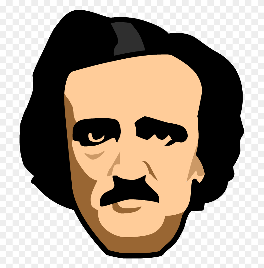 717x794 Edgar Allan Poe Edgar Allan Poe Icon, Stencil, Cat, Pet HD PNG Download