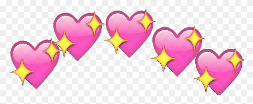 1772x648 Edit Emoji Hearts Glitter Heart Emoji Meme, Graphics, Ball HD PNG Download
