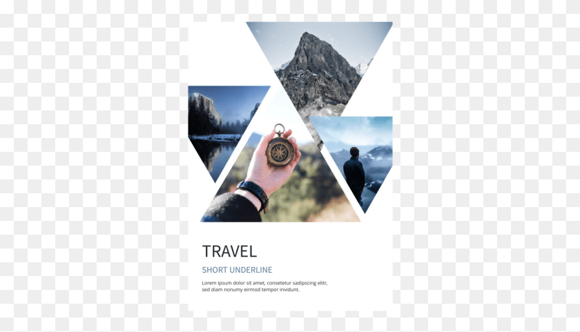 298x421 Edit This Template Brochure, Person, Human, Wristwatch HD PNG Download