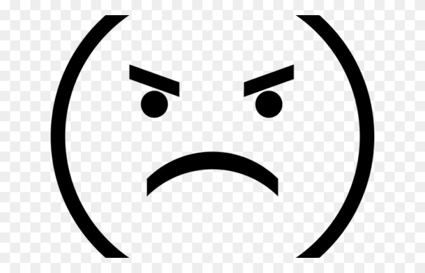 640x480 Editingsoftware Clipart Angry Man Face Mad Emoji Black And White, Gray, World Of Warcraft HD PNG Download