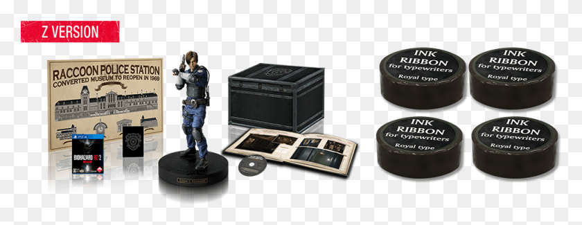 969x330 Edition Resident Evil 2 Remake Special Edition, Person, Human, Tabletop HD PNG Download