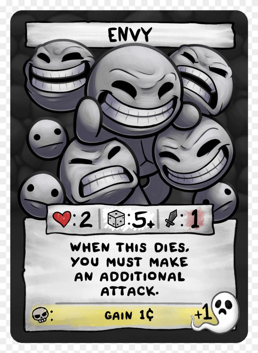 809x1129 Edmund Mcmillenverified Account Binding Of Isaac Four Souls Cards, Text, Architecture, Building HD PNG Download