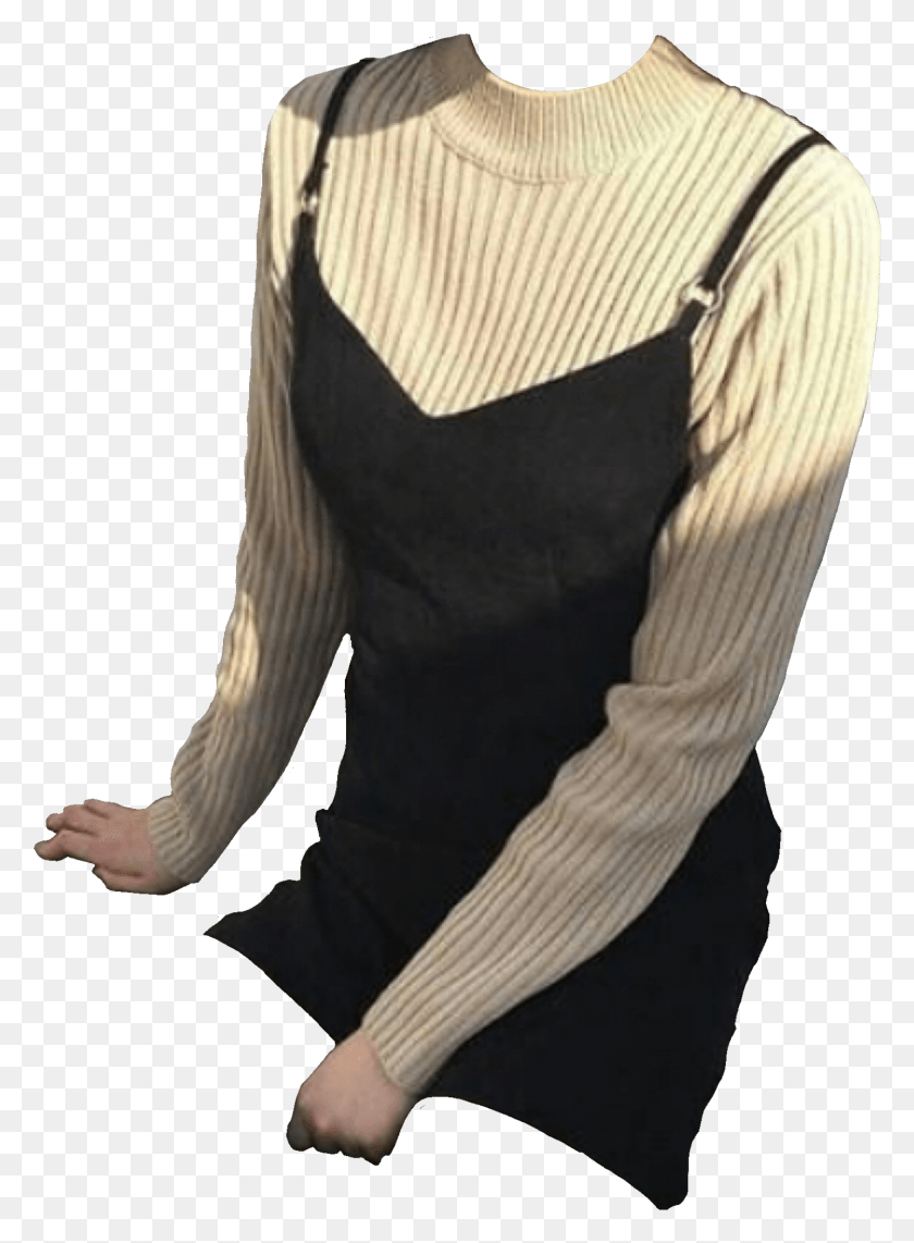 1435x1991 Edpng They Make Moodboards Dress And Sweater Sweater, Sleeve, Clothing, Apparel Descargar Hd Png