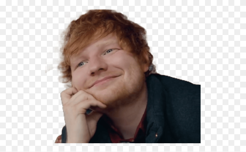 531x461 Edsheeran Sticker Ed Sheeran Smile, Face, Person, Human HD PNG Download