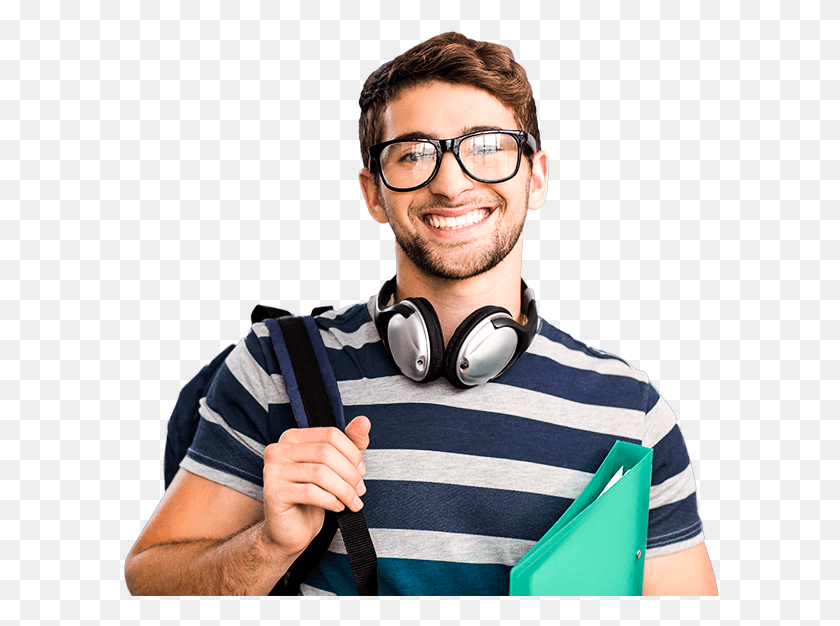 599x566 Education Higher Education Student Eyewear Vision Pessoa Indicando, Person, Human, Face HD PNG Download