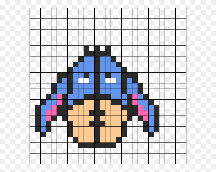 610x610 Eeyore Perler Bead Pattern 150583 Mario Mushroom Christmas Pixel Art, Chess, Game, Crossword Puzzle HD PNG Download