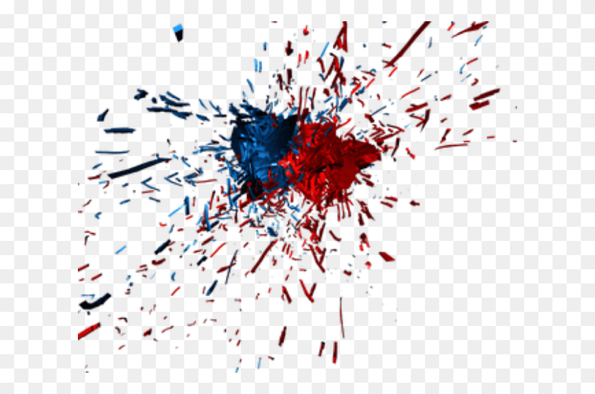 620x496 Effect Explosion Blue Red Ftestickers Outerspace Para Photoshop, Paper, Confetti HD PNG Download