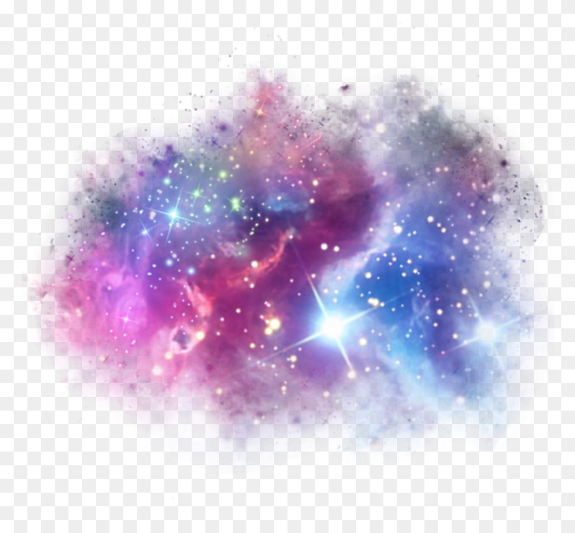 1025x945 Effect Glitter Galaxy Ftestickers Stickers Autocollants Space Transparent Galaxies, Outer Space, Astronomy, Universe HD PNG Download