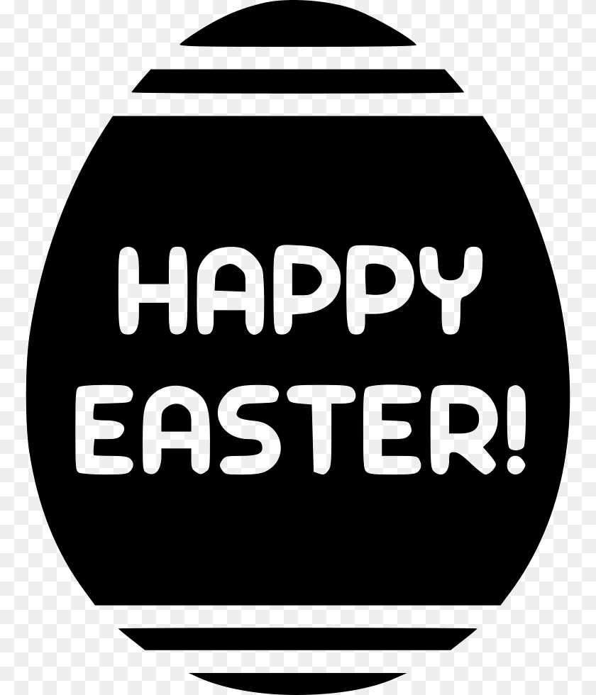 Egg Happy Sign Writing Happy Easter Icon, Food PNG