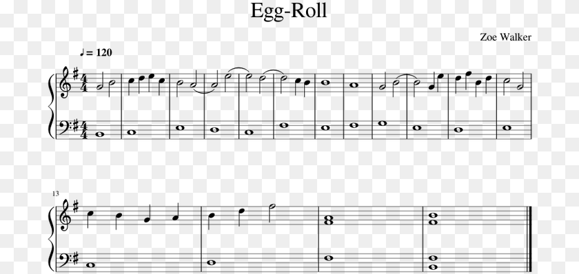 708x398 Egg Roll Checker Dance Piano Sheet Music, Gray PNG