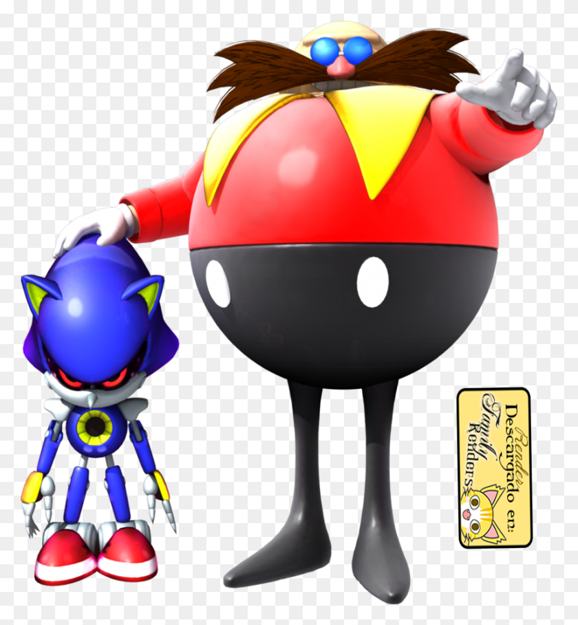 857x932 Eggman And Metal Sonic, Toy, Robot HD PNG Download