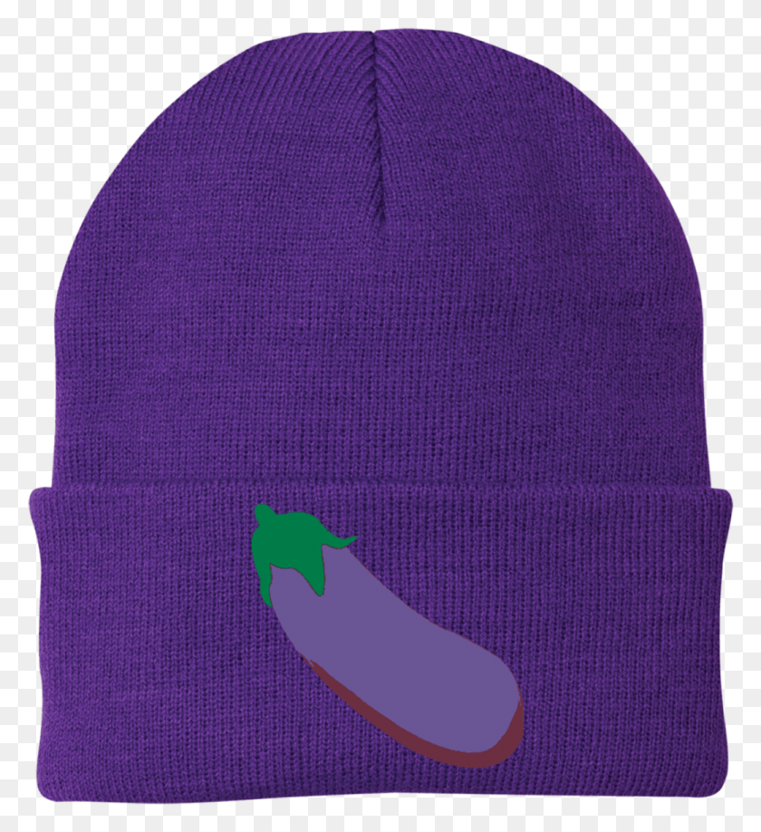 1041x1146 Eggplant Emoji One Size Fits Most Knit Cap Beanie, Clothing, Apparel, Hat HD PNG Download