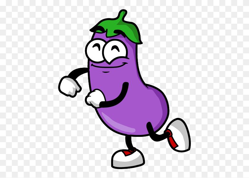 449x541 Eggplant Stickers Messages Sticker 0 Eggplant Cartoon, Plant, Clothing, Apparel HD PNG Download