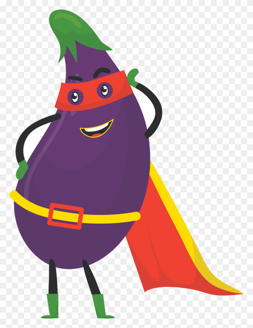 831x1099 Eggplantman Cartoon, Clothing, Apparel, Party Hat HD PNG Download