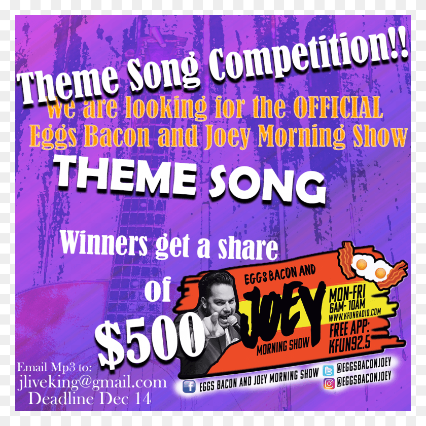 1080x1080 Eggs Bacon And Joey Theme Song Contest Certainteed Corporation, Flyer, Poster, Paper HD PNG Download